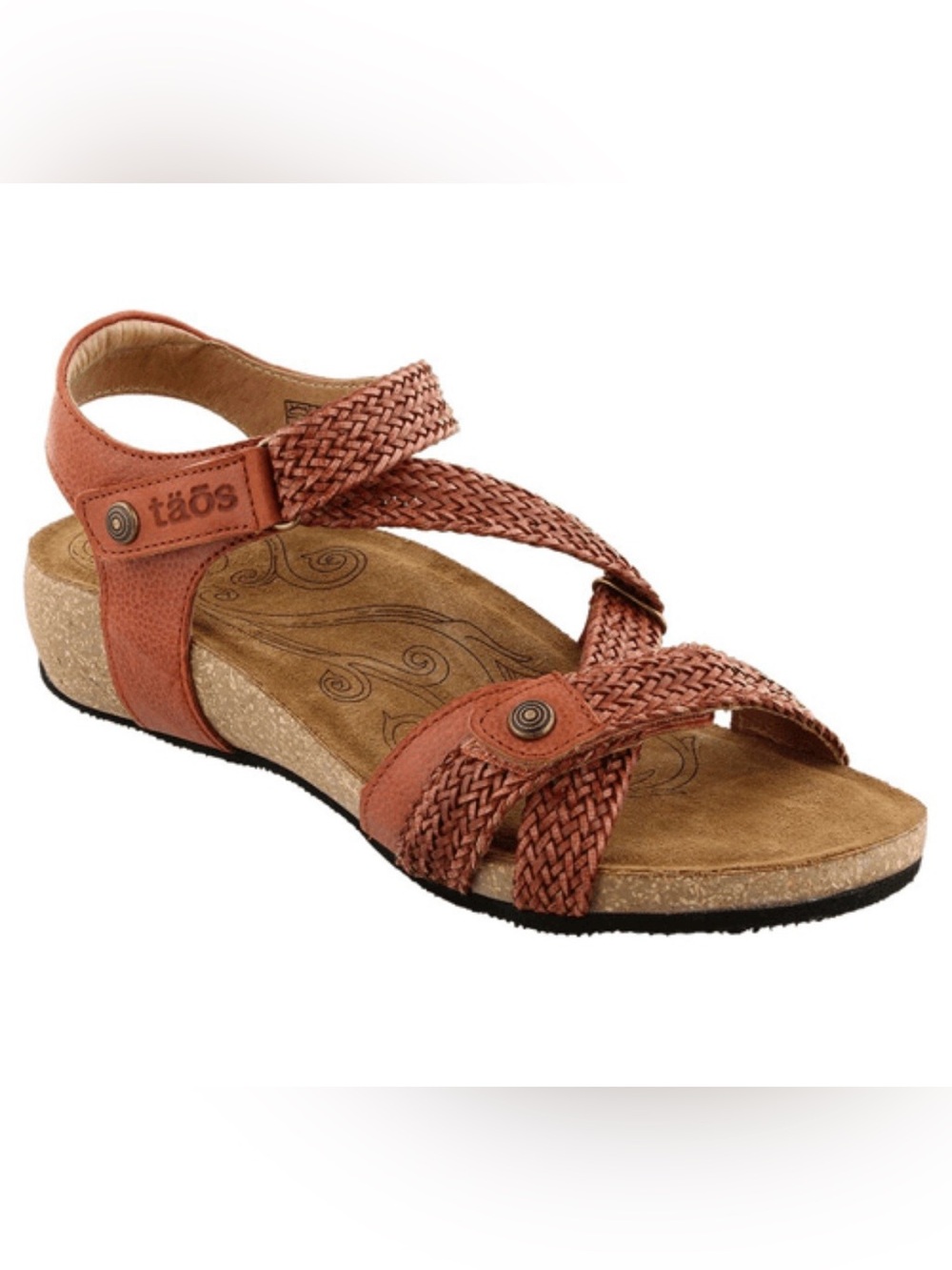 TOAS Nearly New Women's Braided Adjustable Strappy Wedge Sandal Size 9
